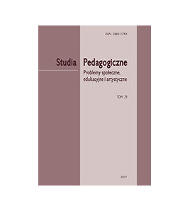 „Studia Pedagogiczne. Problemy społeczne, edukacyjne i artystyczne”,  t. 29