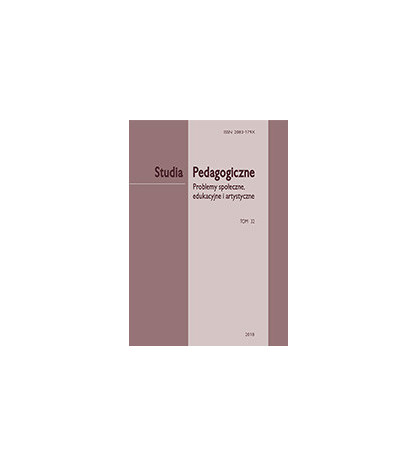 „Studia Pedagogiczne. Problemy społeczne, edukacyjne i artystyczne”,  t. 32