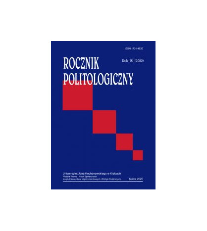 „Rocznik Politologiczny”, nr 16/2020, (red.) Agnieszka Kasińska-Metryka, Radosław Kubicki