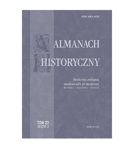 „Almanach Historyczny”, t. 23, z. 2 (specjalny), Medicina antiqua, mediaevalis et moderna. Historia – filozofia – religia